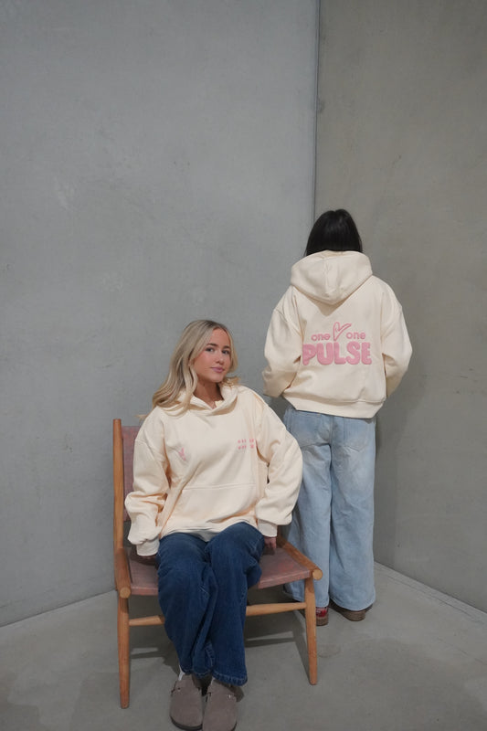 pink hoodie